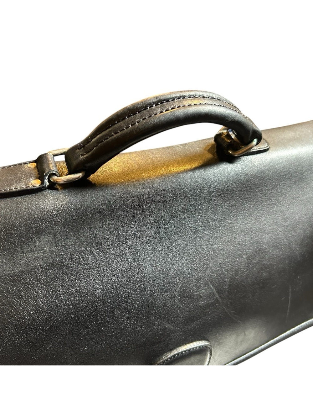 Vtg Coach Metropolitan Brief Bag Black Leather #5180 seen on Devil Wears Prada 2 - Picture 4 of 12